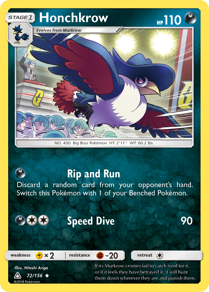 Honchkrow (72/156) [Sun & Moon: Ultra Prism] | Black Swamp Games