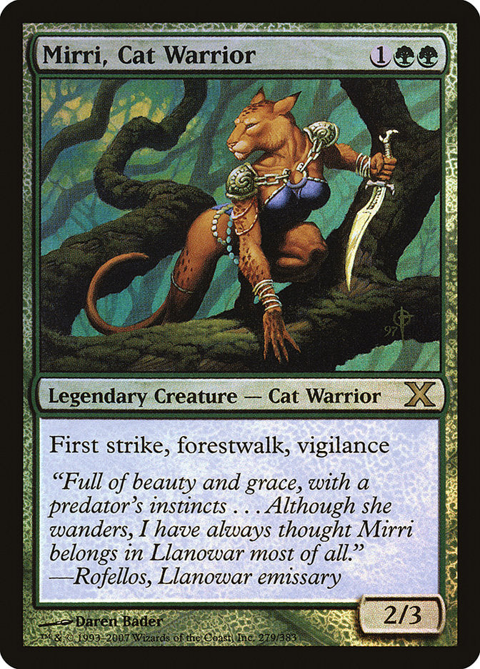 Mirri, Cat Warrior (Premium Foil) [Tenth Edition] | Black Swamp Games