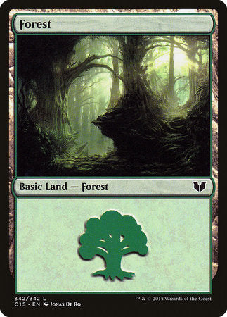 Forest (342) [Commander 2015] | Black Swamp Games