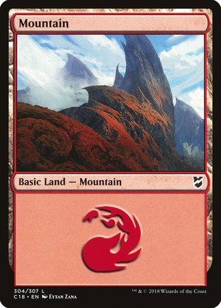 Mountain (304) [Commander 2018] | Black Swamp Games