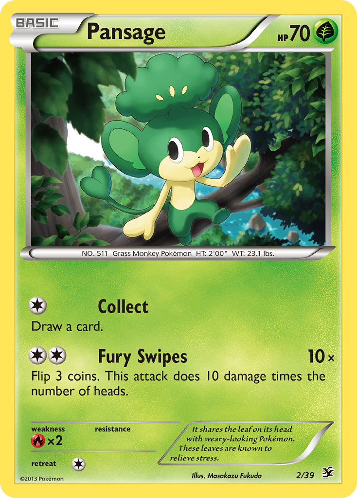 Pansage (2/39) [XY: Kalos Starter Set] | Black Swamp Games