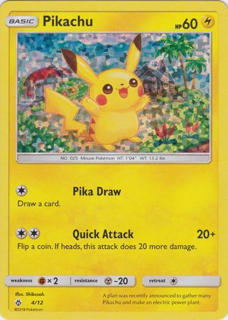 Pikachu (4/12) [McDonald's Promos: 2018 Collection] | Black Swamp Games