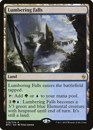 Lumbering Falls [Battle for Zendikar] | Black Swamp Games