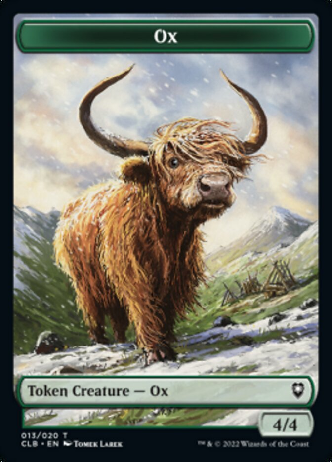 Ox Token [Commander Legends: Battle for Baldur's Gate Tokens] | Black Swamp Games