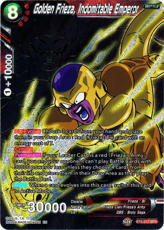 Golden Frieza, Indomitable Emperor (SPR) [BT6-017_SPR] | Black Swamp Games