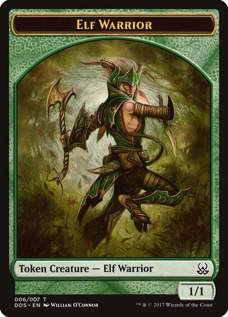 Elf Warrior Token [Duel Decks: Mind vs. Might Tokens] | Black Swamp Games