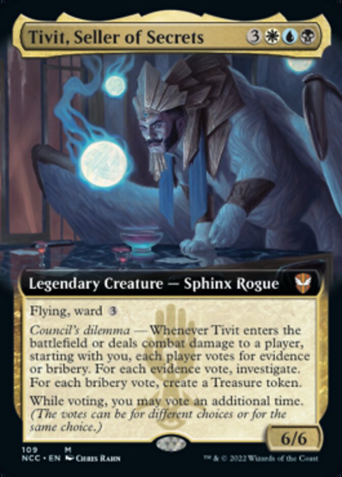 Tivit, Seller of Secrets (Extended Art) [Streets of New Capenna Commander] | Black Swamp Games