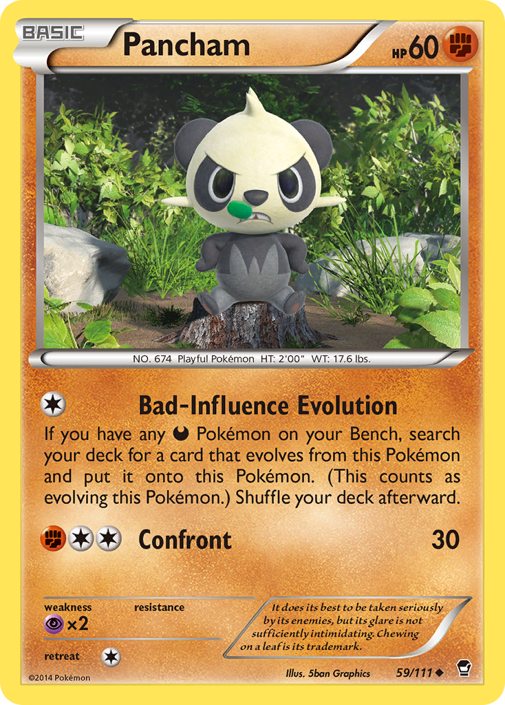 Pancham (59/111) [XY: Furious Fists] | Black Swamp Games