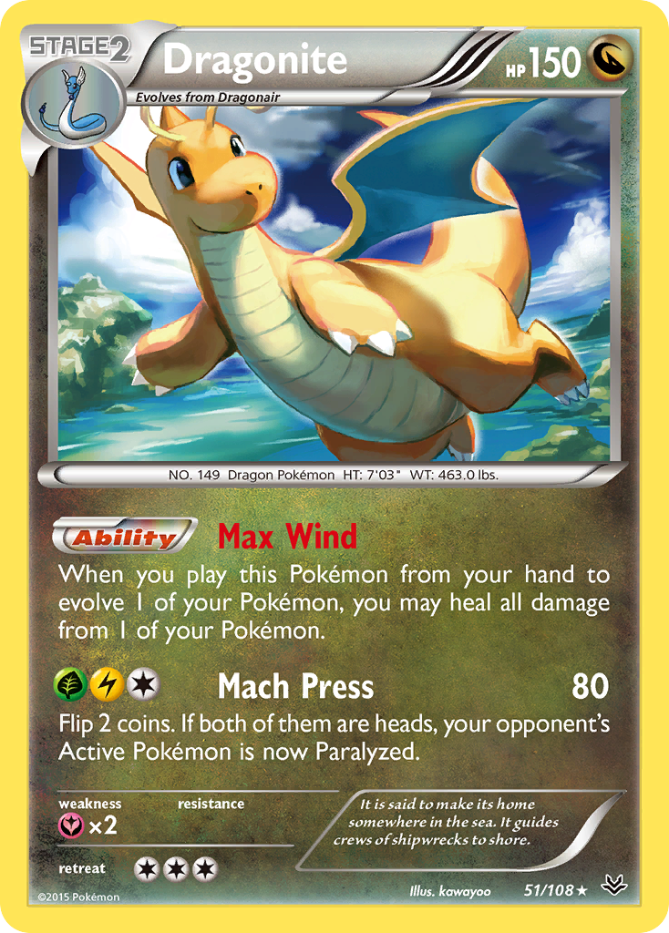 Dragonite (51/108) [XY: Roaring Skies] | Black Swamp Games