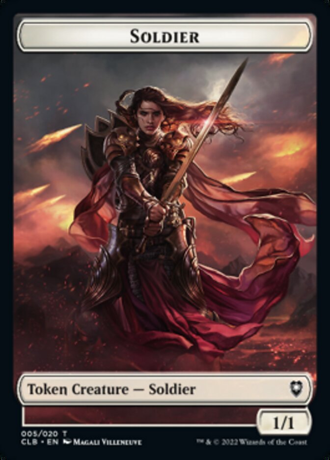 Soldier Token [Commander Legends: Battle for Baldur's Gate Tokens] | Black Swamp Games