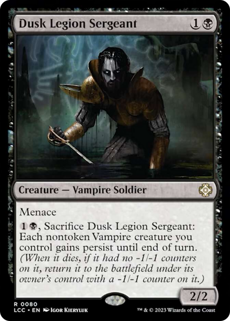 Dusk Legion Sergeant [The Lost Caverns of Ixalan Commander] | Black Swamp Games