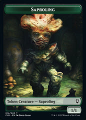 Treasure // Saproling Double-sided Token [Commander Legends: Battle for Baldur's Gate Tokens] | Black Swamp Games