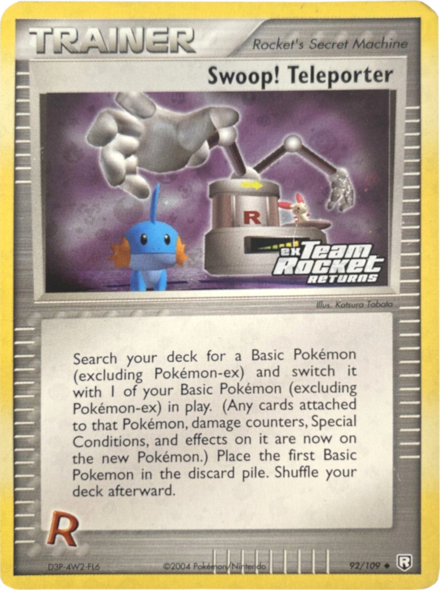 Swoop! Teleporter (92/109) (Stamped) [EX: Team Rocket Returns] | Black Swamp Games