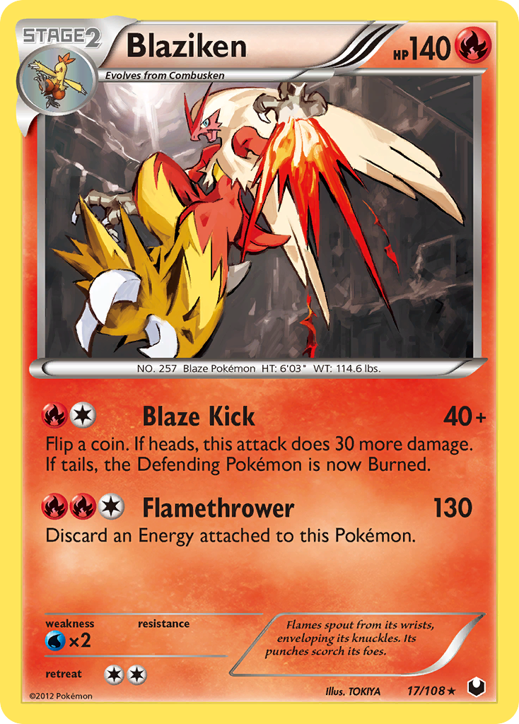 Blaziken (17/108) [Black & White: Dark Explorers] | Black Swamp Games