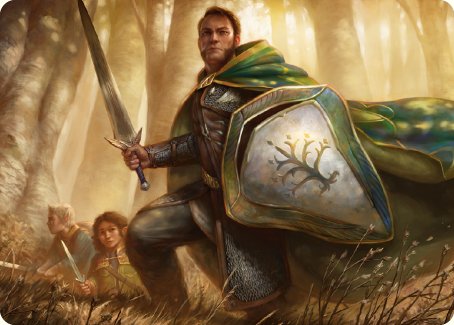 Boromir, Warden of the Tower Art Card [The Lord of the Rings: Tales of Middle-earth Art Series] | Black Swamp Games