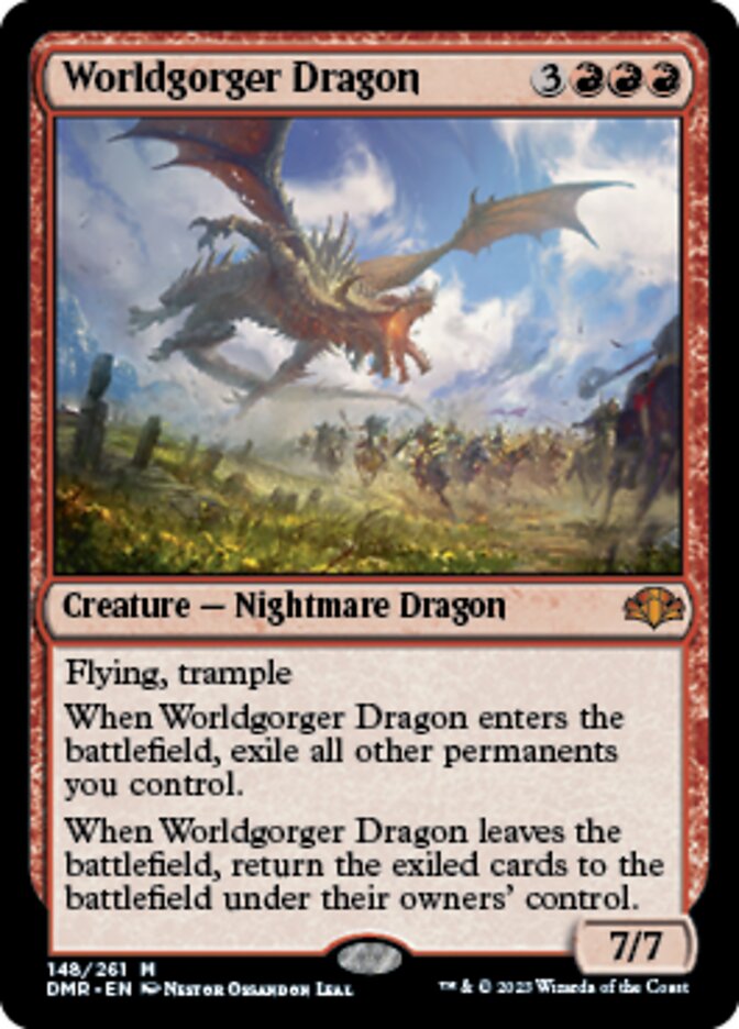 Worldgorger Dragon [Dominaria Remastered] | Black Swamp Games