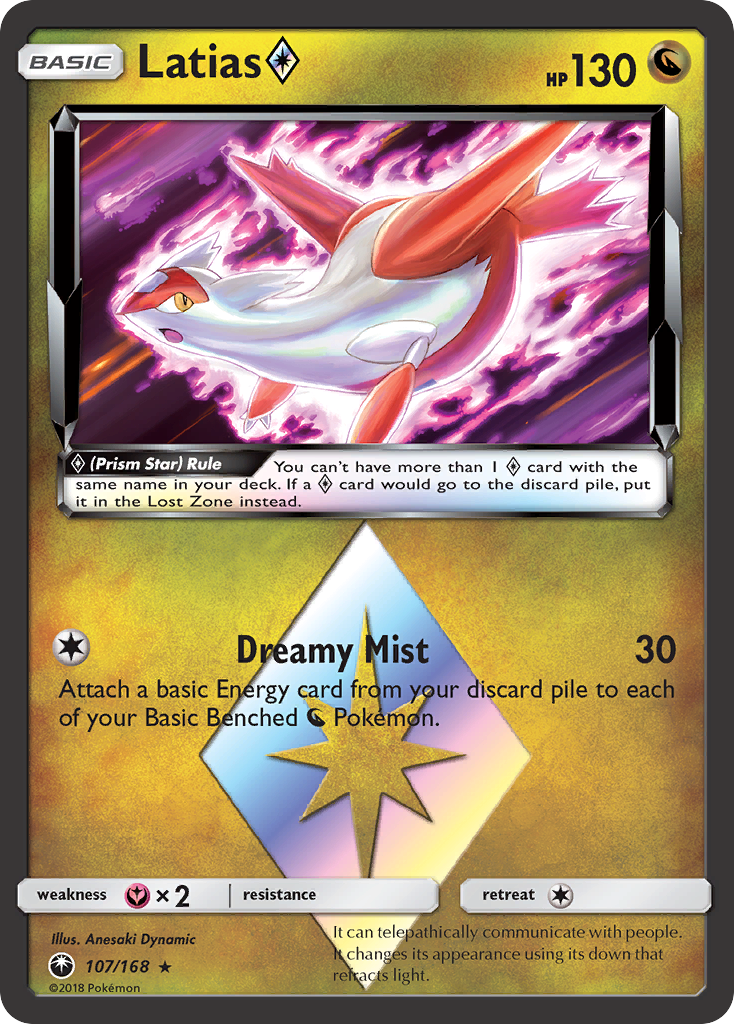 Latias (107/168) (Prism Star) [Sun & Moon: Celestial Storm] | Black Swamp Games