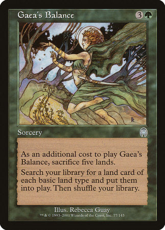 Gaea's Balance [Apocalypse] | Black Swamp Games