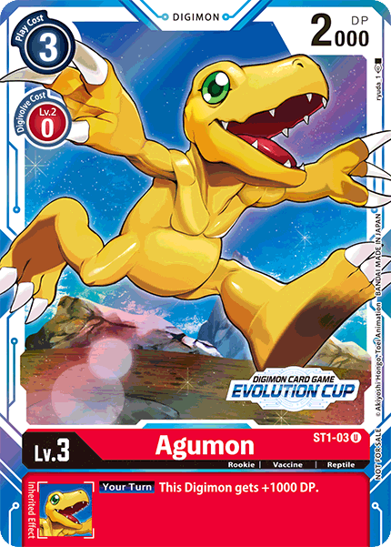 Agumon [ST1-03] (Evolution Cup) [Starter Deck: Gaia Red Promos] | Black Swamp Games