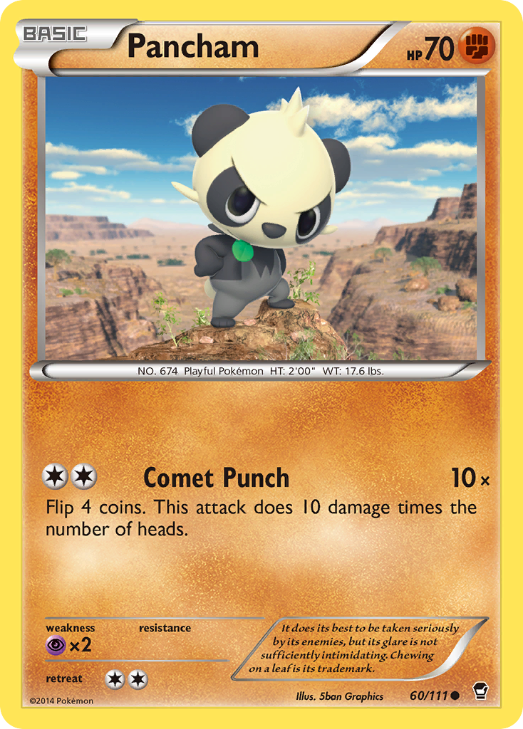 Pancham (60/111) [XY: Furious Fists] | Black Swamp Games