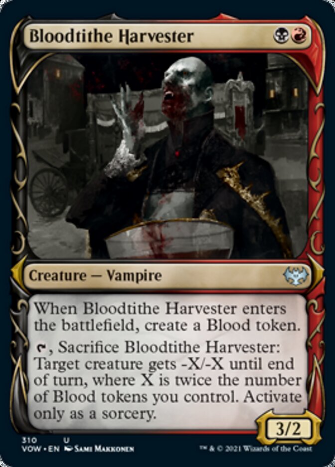 Bloodtithe Harvester (Showcase Fang Frame) [Innistrad: Crimson Vow] | Black Swamp Games