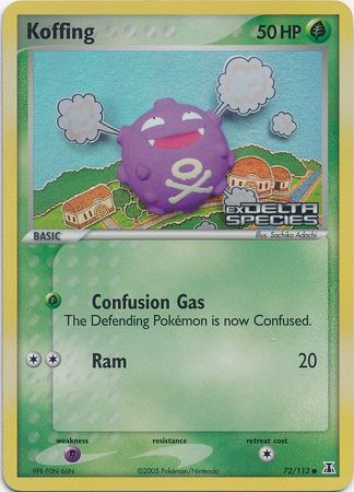 Koffing (72/113) (Stamped) [EX: Delta Species] | Black Swamp Games