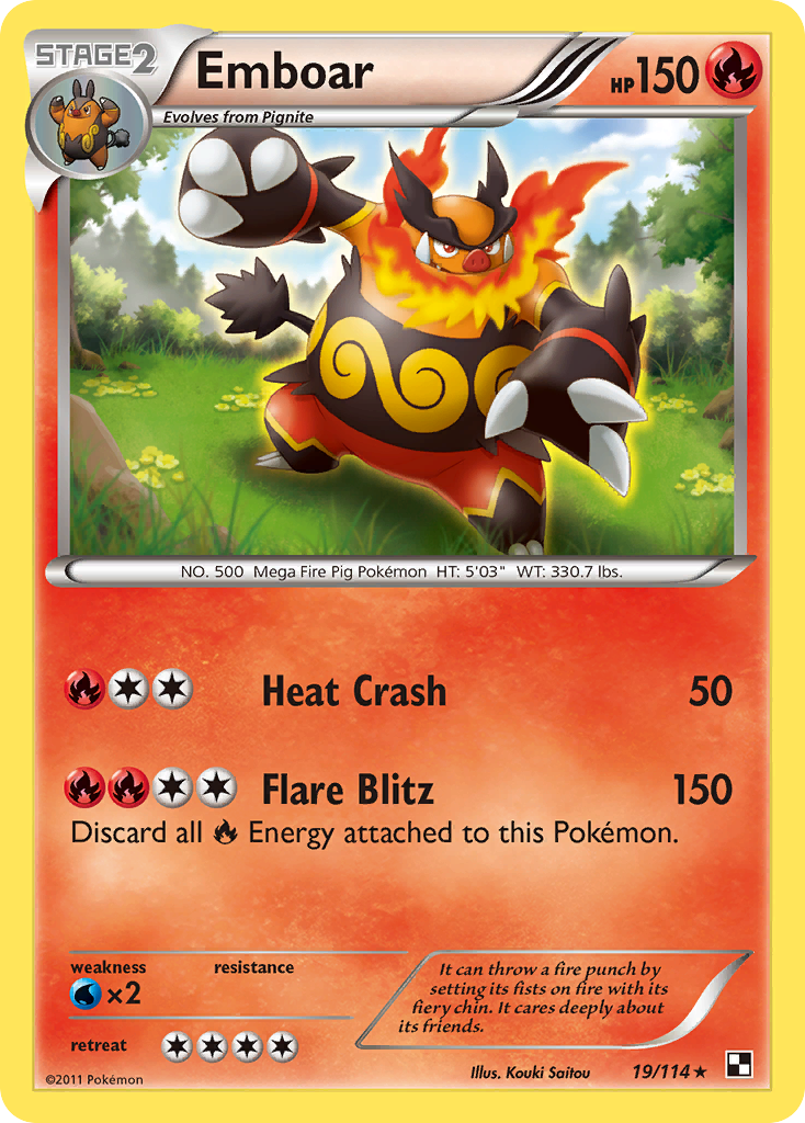 Emboar (19/114) [Black & White: Base Set] | Black Swamp Games