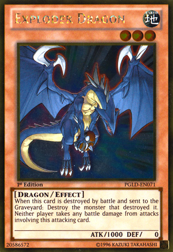 Exploder Dragon [PGLD-EN071] Gold Rare | Black Swamp Games