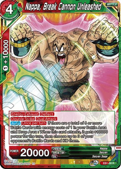 Nappa, Break Cannon Unleashed (EB1-58) [Battle Evolution Booster] | Black Swamp Games