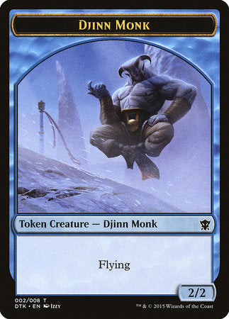 Djinn Monk Token [Dragons of Tarkir Tokens] | Black Swamp Games