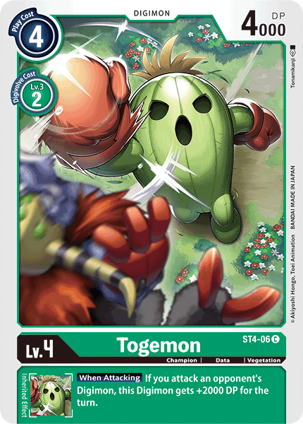 Togemon [ST4-06] [Starter Deck: Giga Green] | Black Swamp Games