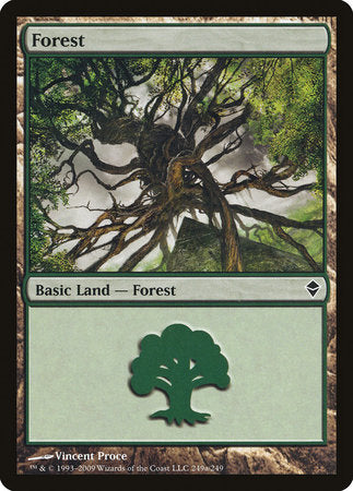 Forest (249a) [Zendikar] | Black Swamp Games