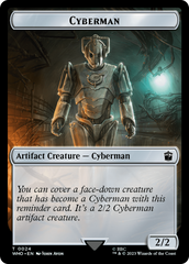 Soldier // Cyberman Double-Sided Token [Doctor Who Tokens] | Black Swamp Games