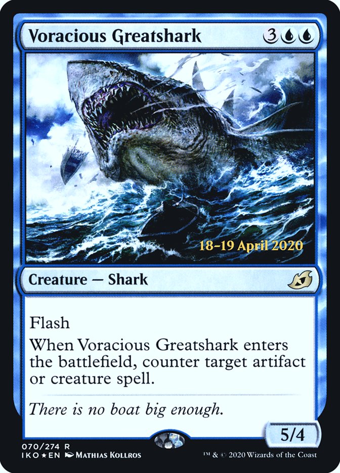 Voracious Greatshark  [Ikoria: Lair of Behemoths Prerelease Promos] | Black Swamp Games