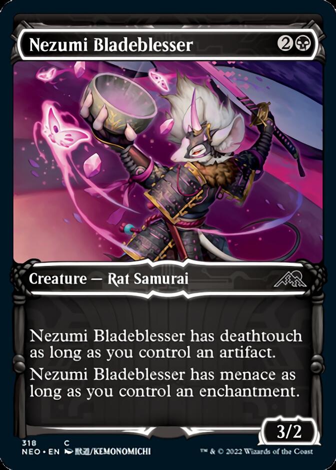 Nezumi Bladeblesser (Showcase Samurai) [Kamigawa: Neon Dynasty] | Black Swamp Games