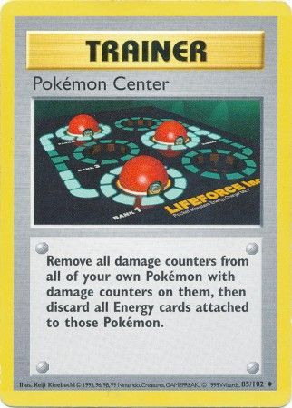 Pokemon Center (85/102) [Base Set Shadowless Unlimited] | Black Swamp Games