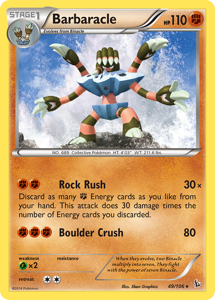 Barbaracle (49/106) [XY: Flashfire] | Black Swamp Games