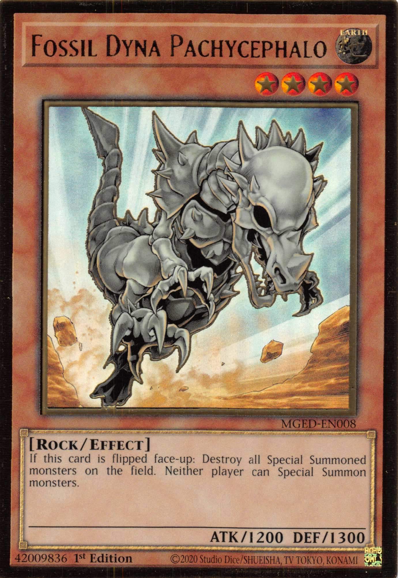 Fossil Dyna Pachycephalo [MGED-EN008] Gold Rare | Black Swamp Games