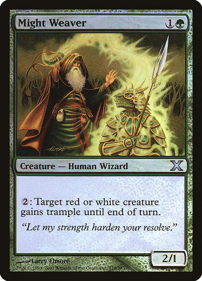 Might Weaver (Premium Foil) [Tenth Edition] | Black Swamp Games