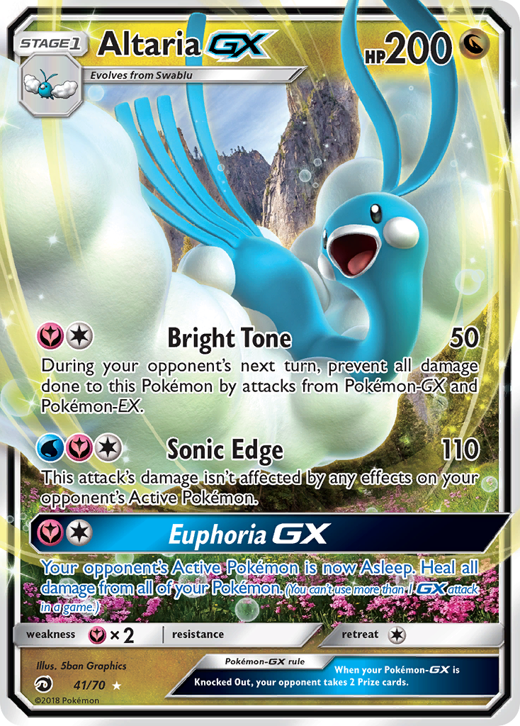 Altaria GX (41/70) [Sun & Moon: Dragon Majesty] | Black Swamp Games