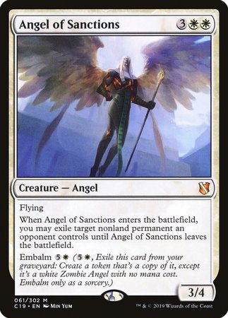 Angel of Sanctions [Commander 2019] | Black Swamp Games