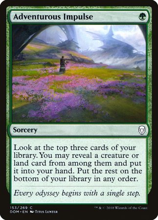 Adventurous Impulse [Dominaria] | Black Swamp Games