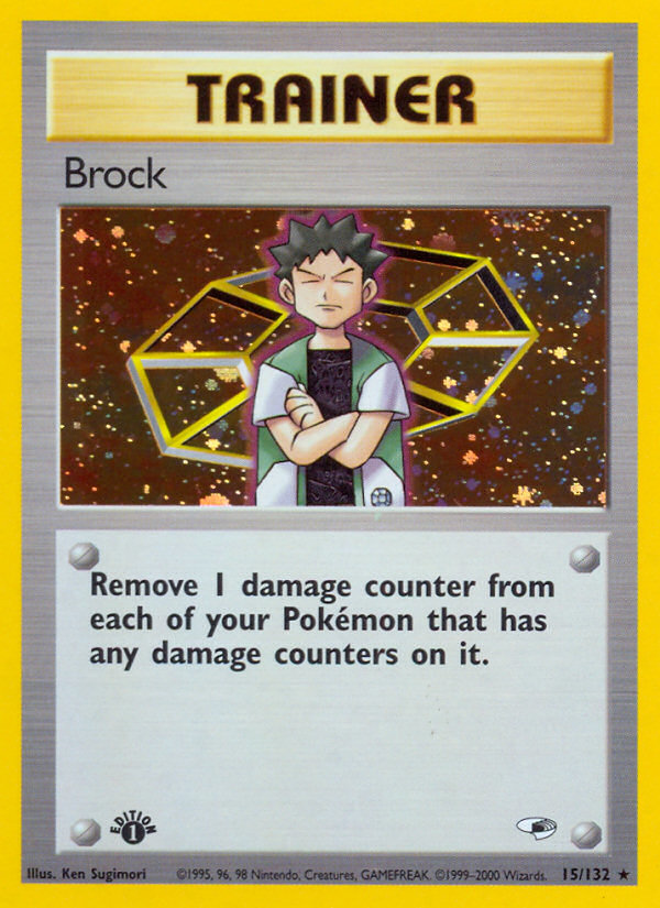 Brock (15/132) [Gym Heroes 1st Edition] | Black Swamp Games
