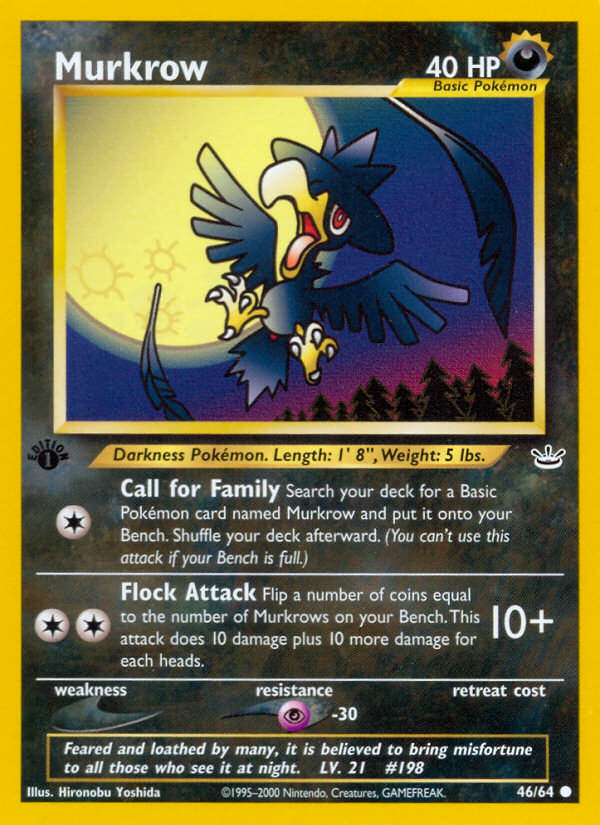 Murkrow (46/64) [Neo Revelation 1st Edition] | Black Swamp Games