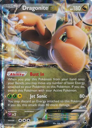 Dragonite EX (74/111) (Jumbo Card) [XY: Furious Fists] | Black Swamp Games