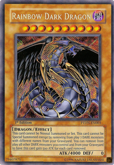 Rainbow Dark Dragon [PTDN-EN003] Secret Rare | Black Swamp Games