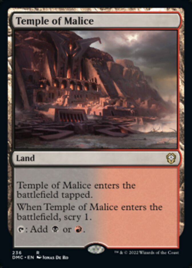 Temple of Malice [Dominaria United Commander] | Black Swamp Games