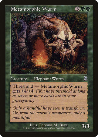 Metamorphic Wurm [Odyssey] | Black Swamp Games