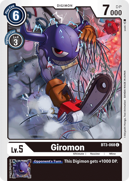 Giromon [BT3-068] [Release Special Booster Ver.1.5] | Black Swamp Games