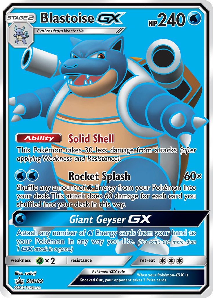 Blastoise GX (SM189) [Sun & Moon: Black Star Promos] | Black Swamp Games